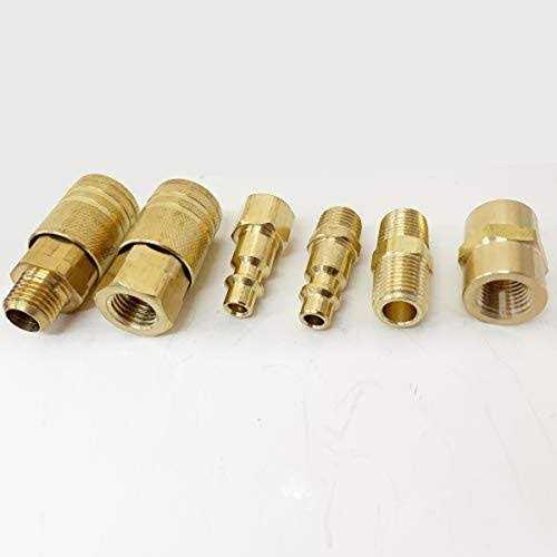 TL TOOLEGIN 3/8 NPT Male x NPT Female Brass Bushing Reducer Adapter Reducing Pipe Fitting 5pcs 1200 PSI - MT - Mrs Treak