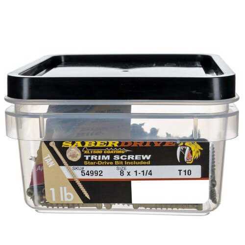 Monster Fastener #8 x 1-1/4 Gray Ceramic Coated Steel Sharp Point Phillips Wafer Head Cement Board Screws 20 pcs - MT - Mrs Treak