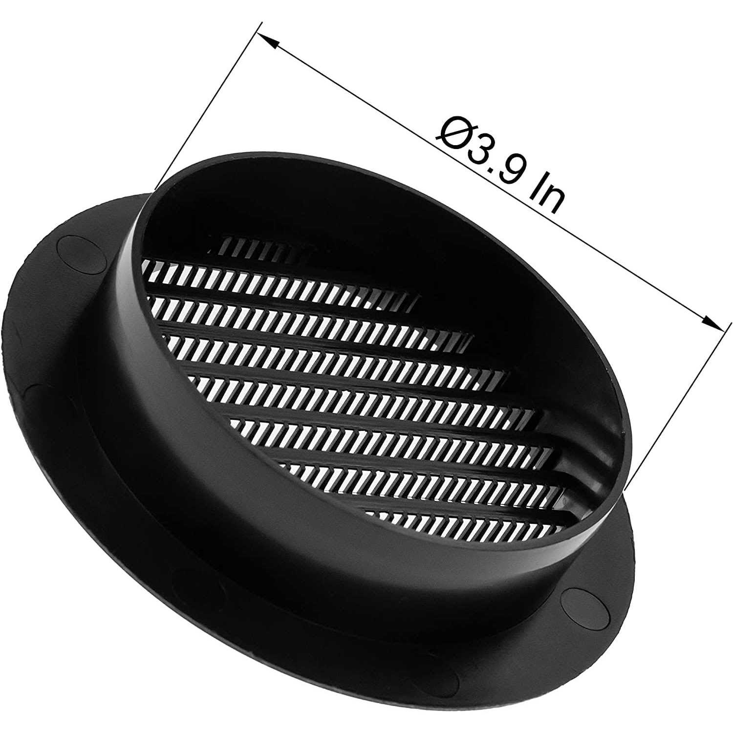 Vent Systems Metal Tee Cap with Mesh. Galvanized Steel End Cap. Dryer Vent Cover. Dryer Duct End Cap with Galvanized Steel Screen Steel - MT - Mrs Treak