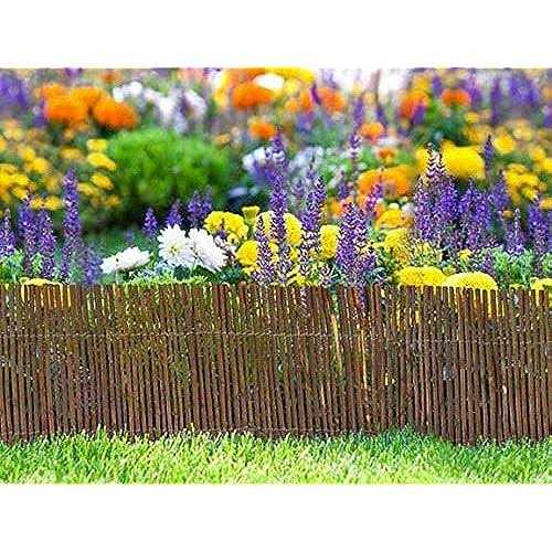 Master Garden Products 2 ft. H x 14 ft. L Reed Wood Fence Woven with Black Nylon Coated Wire - MT - Mrs Treak