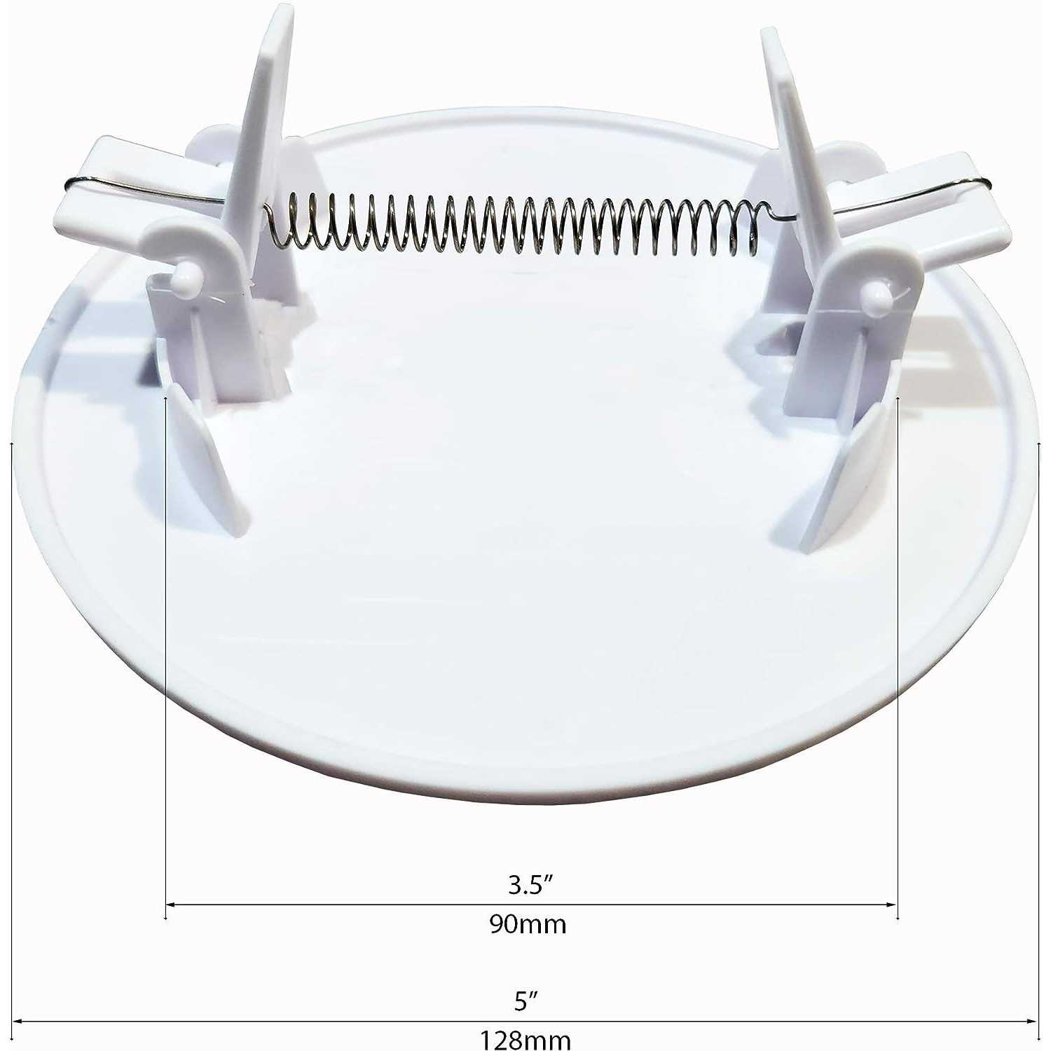 EASY-EXS Access Panel Round Spring-Clip Plastic White - MT - Mrs Treak