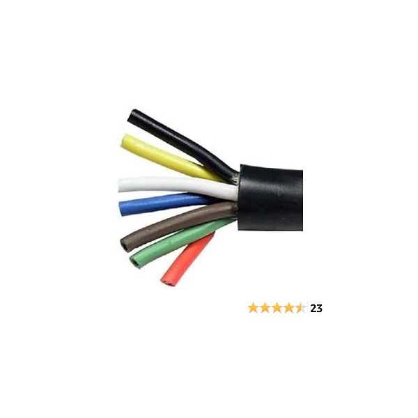 TTP Heavy Duty 14 Gauge 7 Way Conductor Wire RV Trailer Cable Cord - MT - Mrs Treak