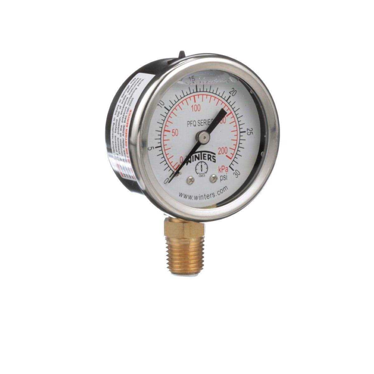 Winters PFQ807LF Gauge Pressure 0 to 300 psi - MT - Mrs Treak