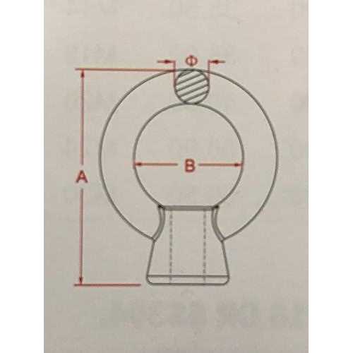US Stainless Stainless Steel 316 Lifting Eye Bolt UNC Marine Grade - MT - Mrs Treak