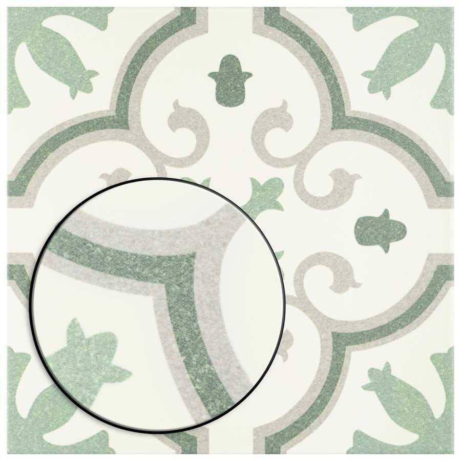 Merola Tile Monteca Green 9-3/4 in. x 9-3/4 in. Porcelain Floor and Wall Tile - MT - Mrs Treak