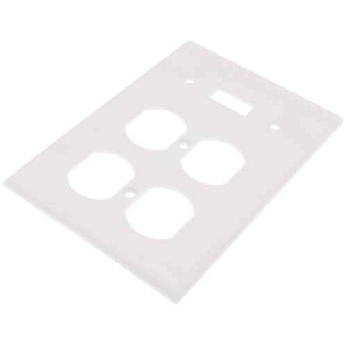 Leviton White 20-Amp Commercial Duplex Receptacle Outlet CBR20-00W - MT - Mrs Treak