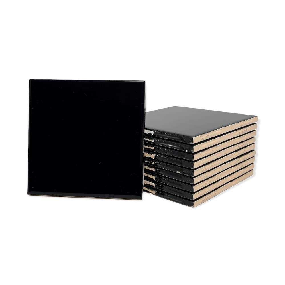 Tenedos 4 Ceramic Tile 4.25 inch Gloss 4 1/4 Box of 10 Piece for Bathroom Wall and Kitchen Backsplash - MT - Mrs Treak