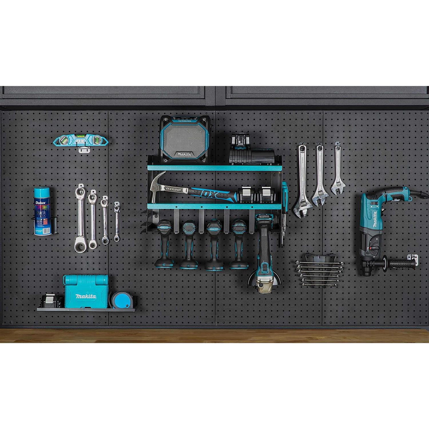 Toolganize Power Tool Organizer & Storage Wall Mount Heavy Duty Metal Drill Holder & Cordless Tool Organizers Chest Rack - MT - Mrs Treak