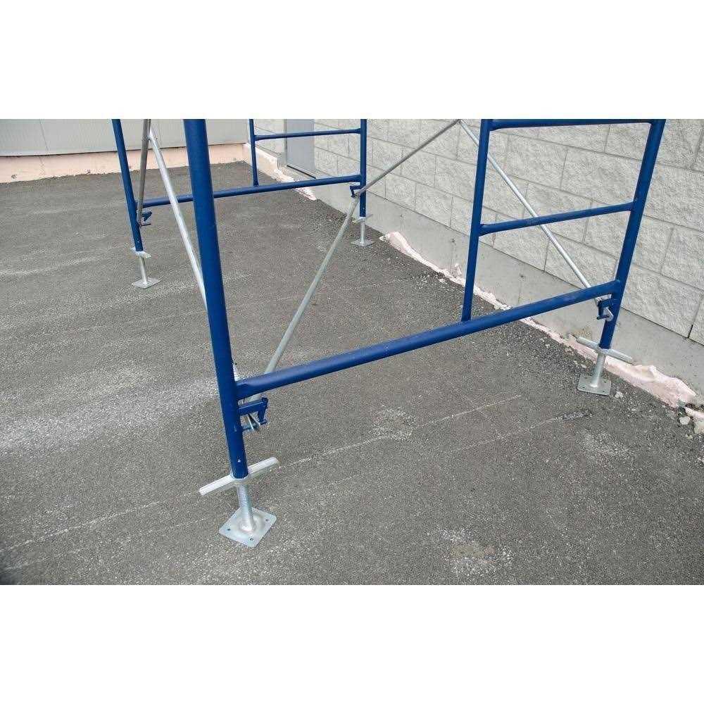 MetalTech 21.75 in. x 10 in. x 29 in. Aluminum Adjustable 3-Rung Ladder Jacks for Scaffold Extension Walk Boards, Ladder or Plank - MT - Mrs Treak