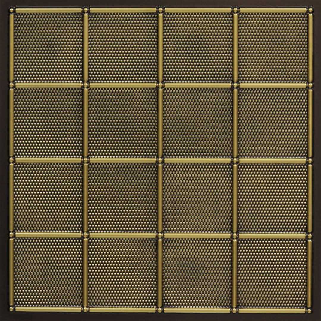 From Plain To Beautiful In Hours 339-Soho 2 ft. x 2 ft. PVC Glue-up or Lay-in Ceiling Tile - MT - Mrs Treak