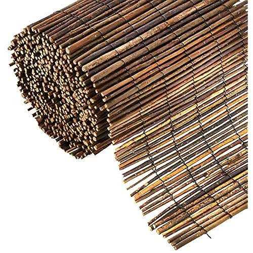 Master Garden Products 2 ft. H x 14 ft. L Reed Wood Fence Woven with Black Nylon Coated Wire - MT - Mrs Treak