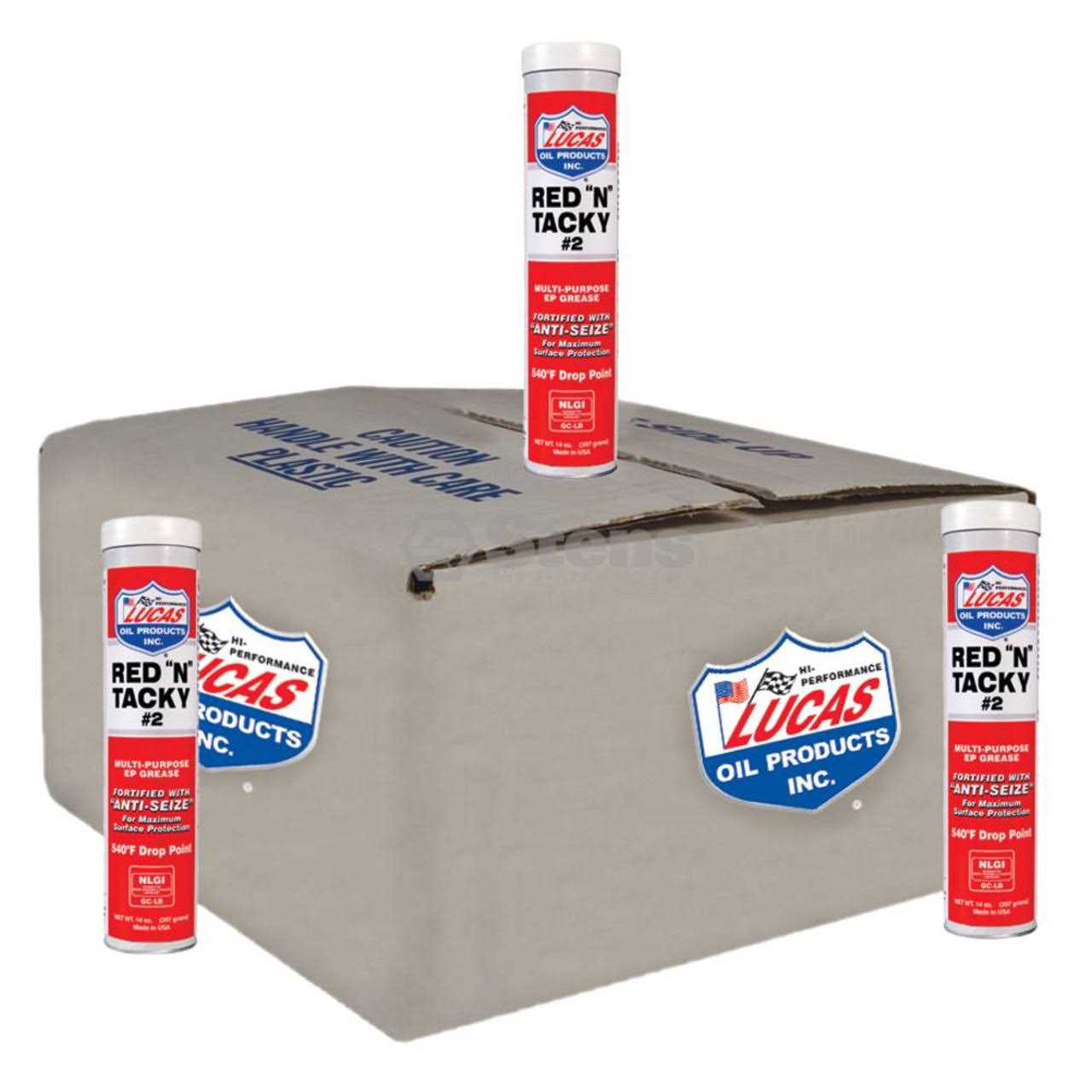 Lucas Oil Stens Red N Tacky Grease 051-611 10 Tubes/14 oz - MT - Mrs Treak