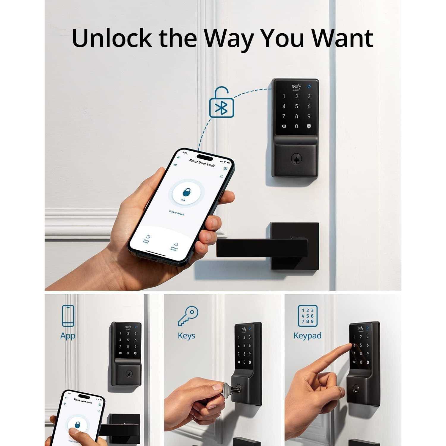 eufy Security C210 Smart Lock 5-in-1 Keyless Entry Door Lock - MT - Mrs Treak