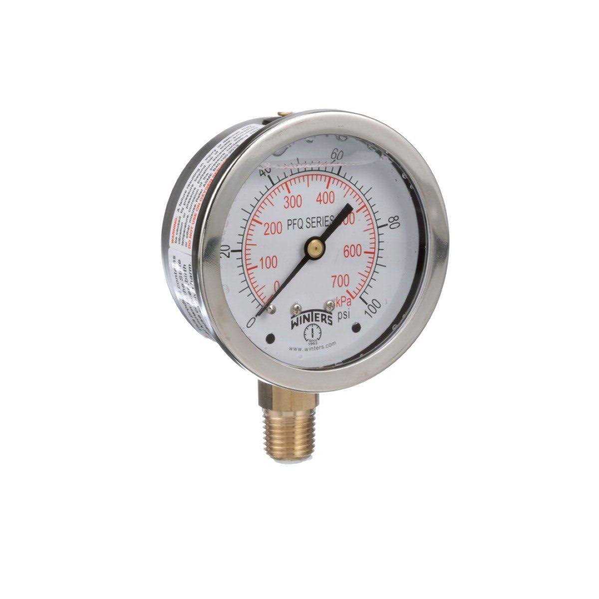 Winters PFQ2473 Pressure Gauge - MT - Mrs Treak