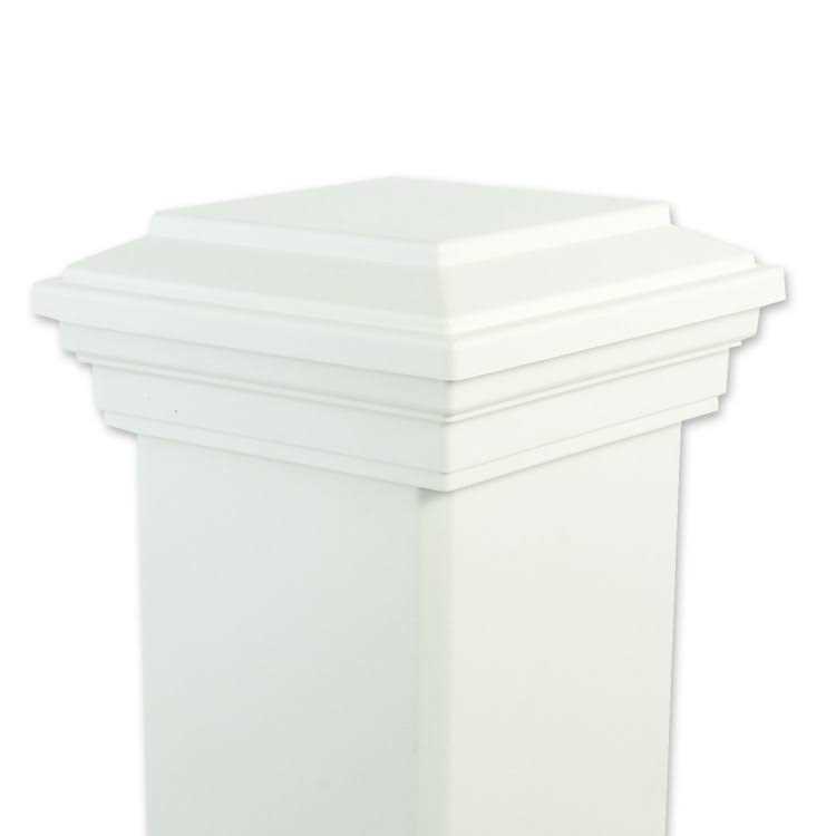 Trex 4-in x 4-in Classic White Composite Deck Post Skirt WTSKIRT4X4 - MT - Mrs Treak