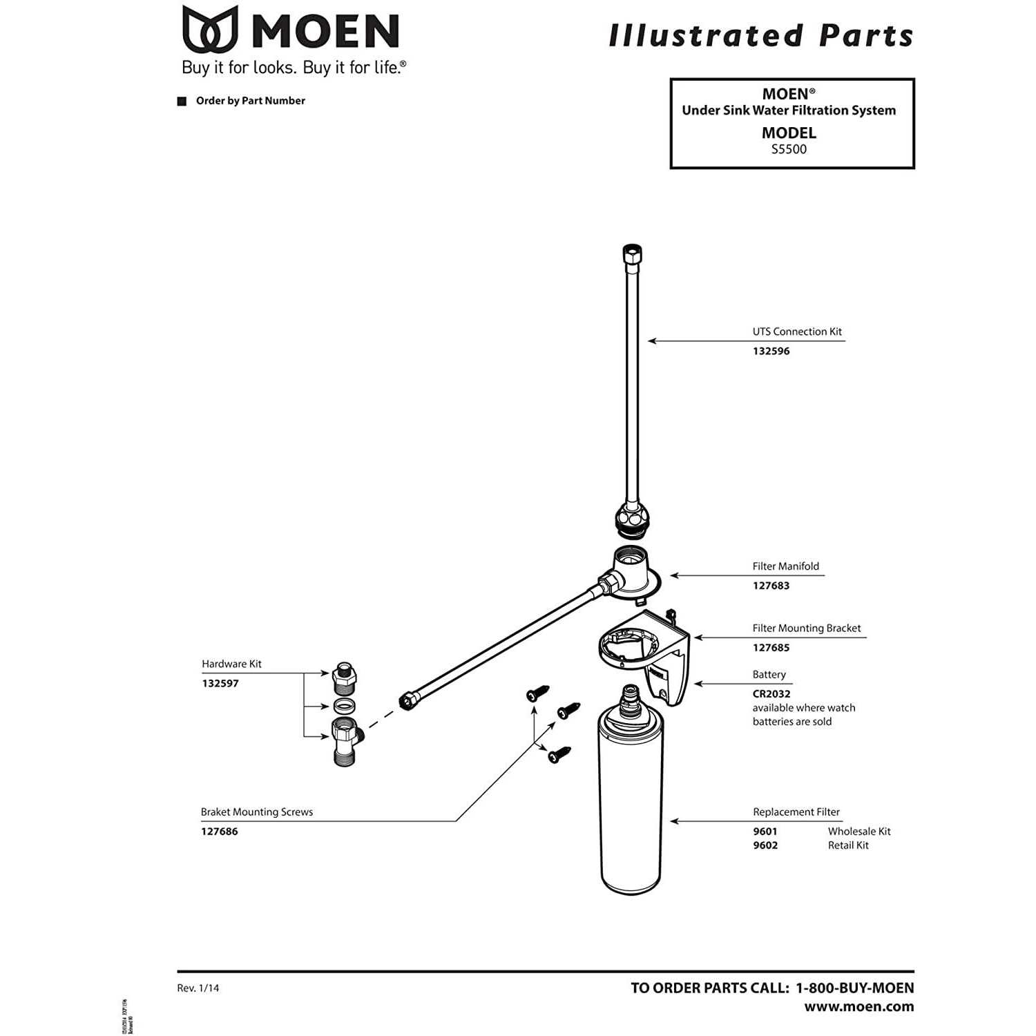 Moen 95612 Monticello Handle Hub Kit - MT - Mrs Treak