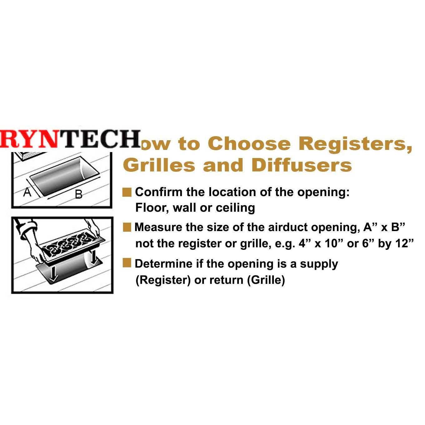 Decor Grates ST410 4×10 Floor Register - MT - Mrs Treak