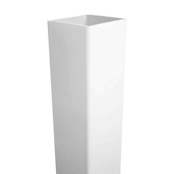 Weatherables 4 in. x 4 in. White Vinyl Ball Post Cap - MT - Mrs Treak