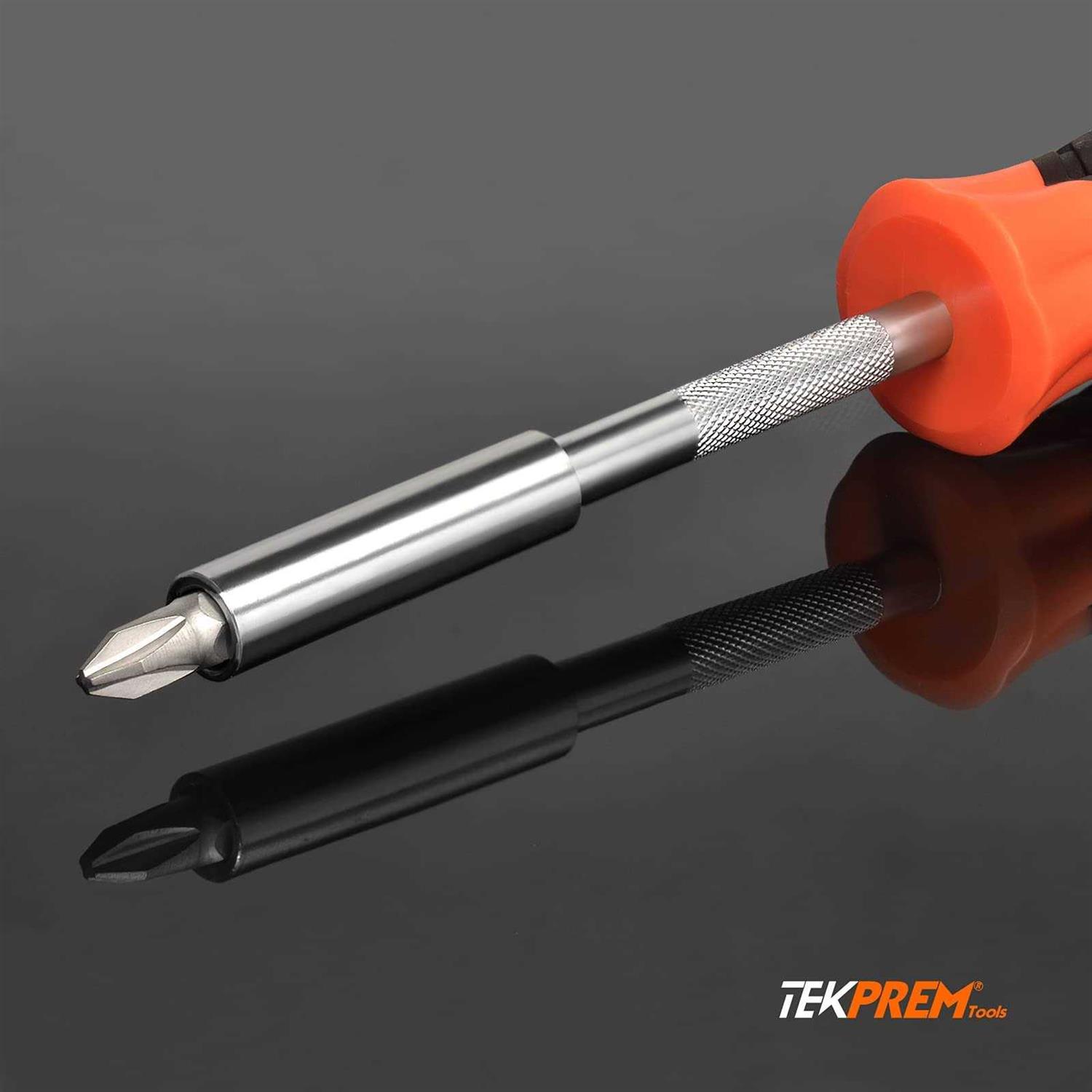 TEKPREM 1/4 Inch Magnetic Bit Driver, Screwdriver Handle for Holding Bits Strong Magnet Tip - MT - Mrs Treak