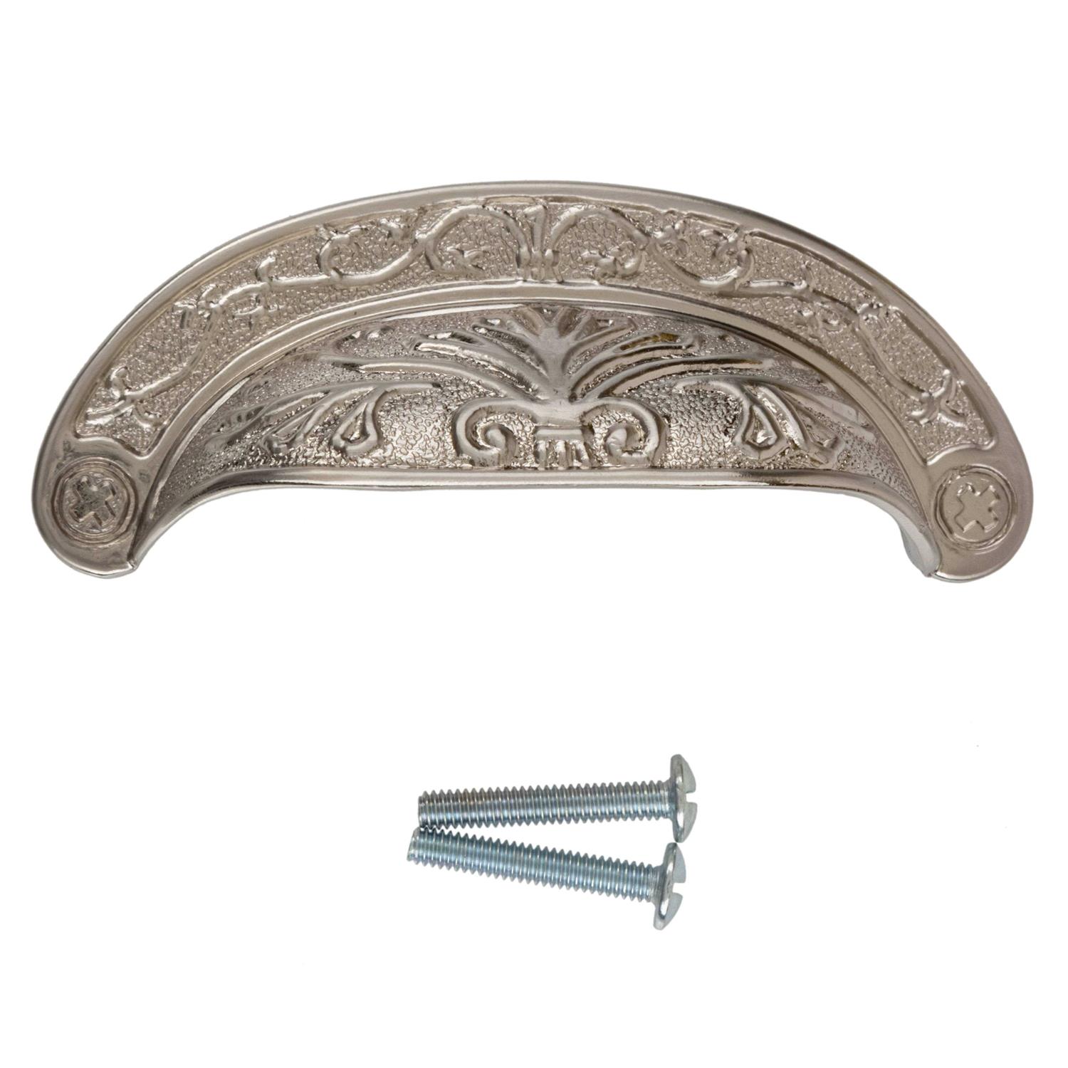 UNIQANTIQ HARDWARE SUPPLY Baroque Scroll work Oil Rubbed Bronze drawer Bin Pull Centers 2 1/2 - MT - Mrs Treak