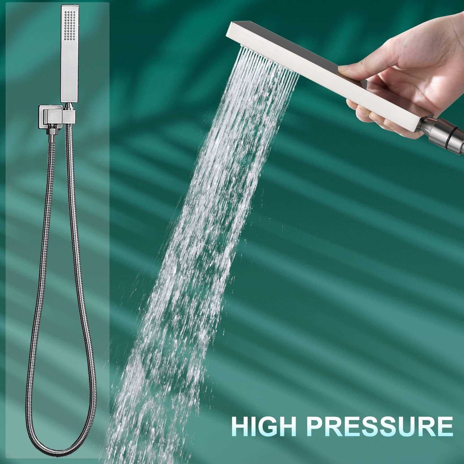 Enga Hand-held Shower Head Set Brass Handheld Shower Wall Mount and Hose - MT - Mrs Treak