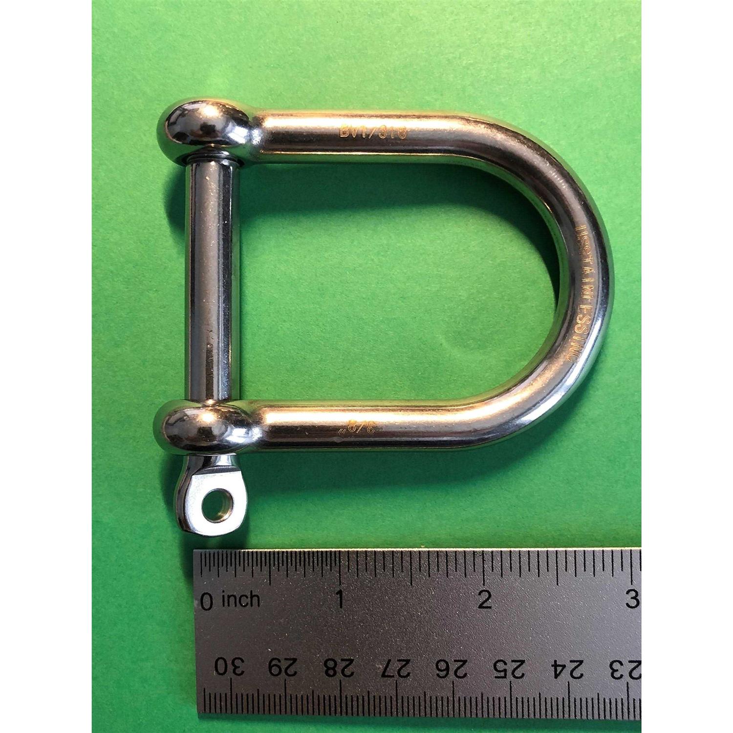 US Stainless Stainless Steel 316 D Shackle Marine Grade - MT - Mrs Treak