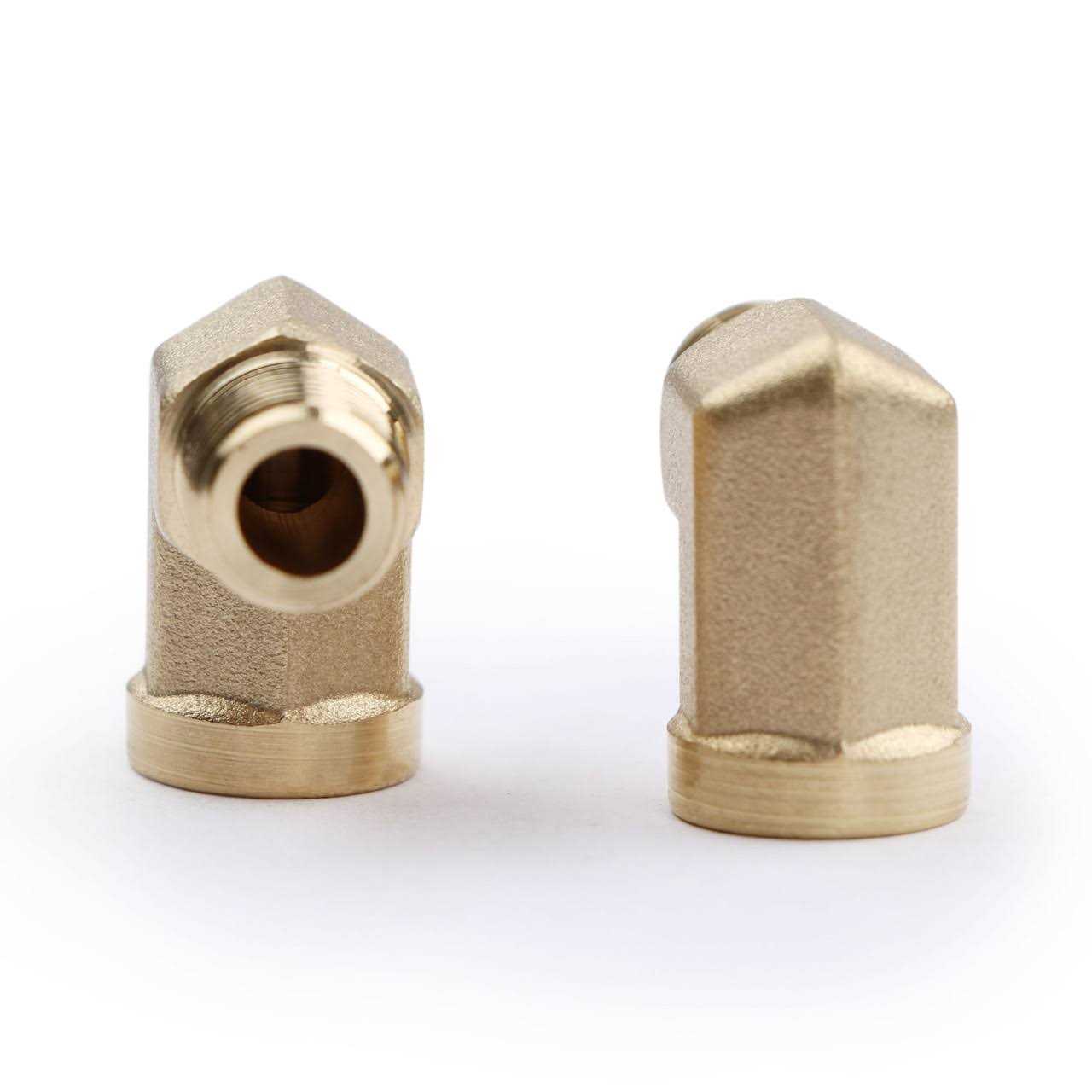 U.S. Solid 2pcs 90 Degree Barstock Street Elbow Brass Pipe Fitting NPT Male Pipe NPT Female - MT - Mrs Treak