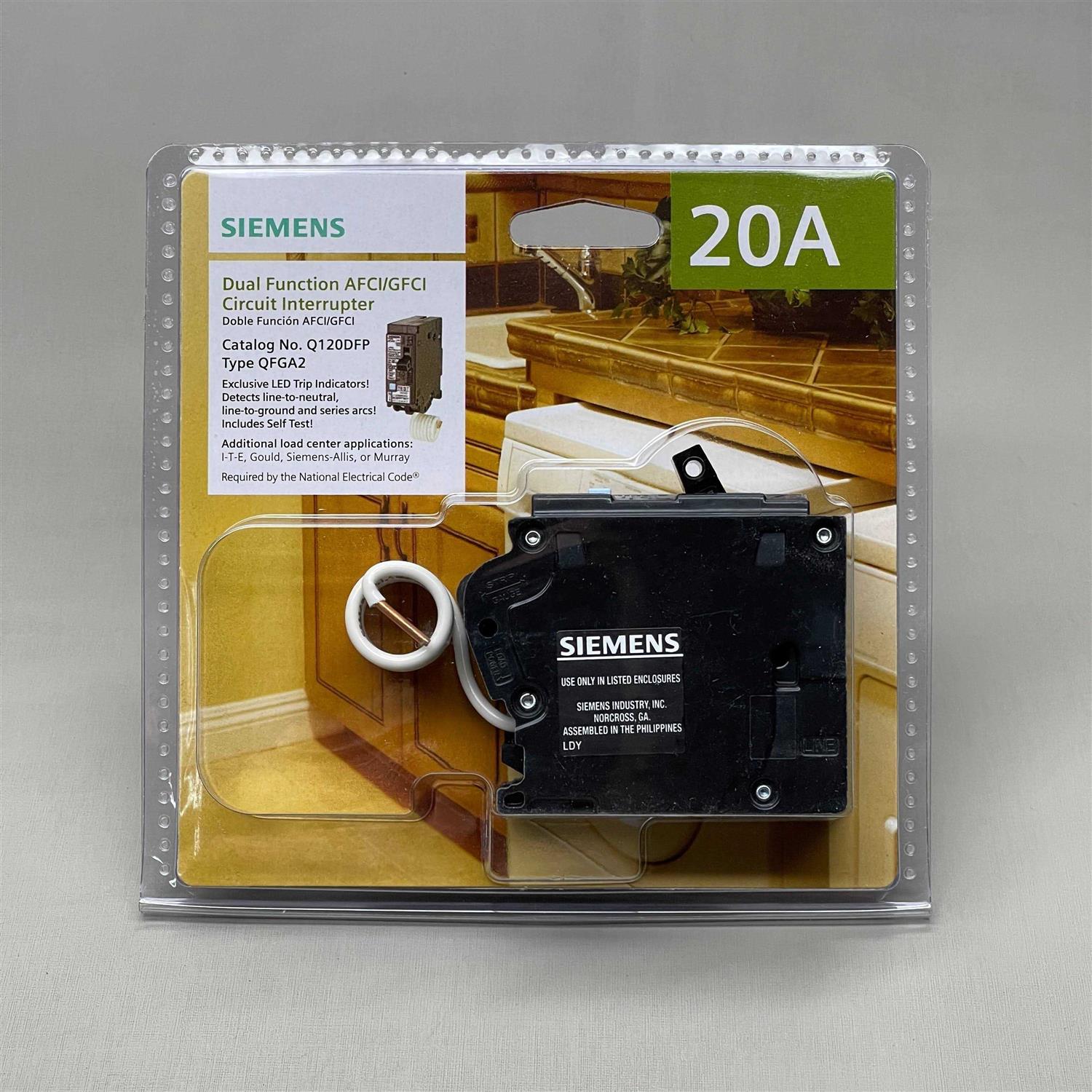 Siemens 20 Amp 1-Pole Dual Function Plug-On Neutral Circuit Breaker - MT - Mrs Treak