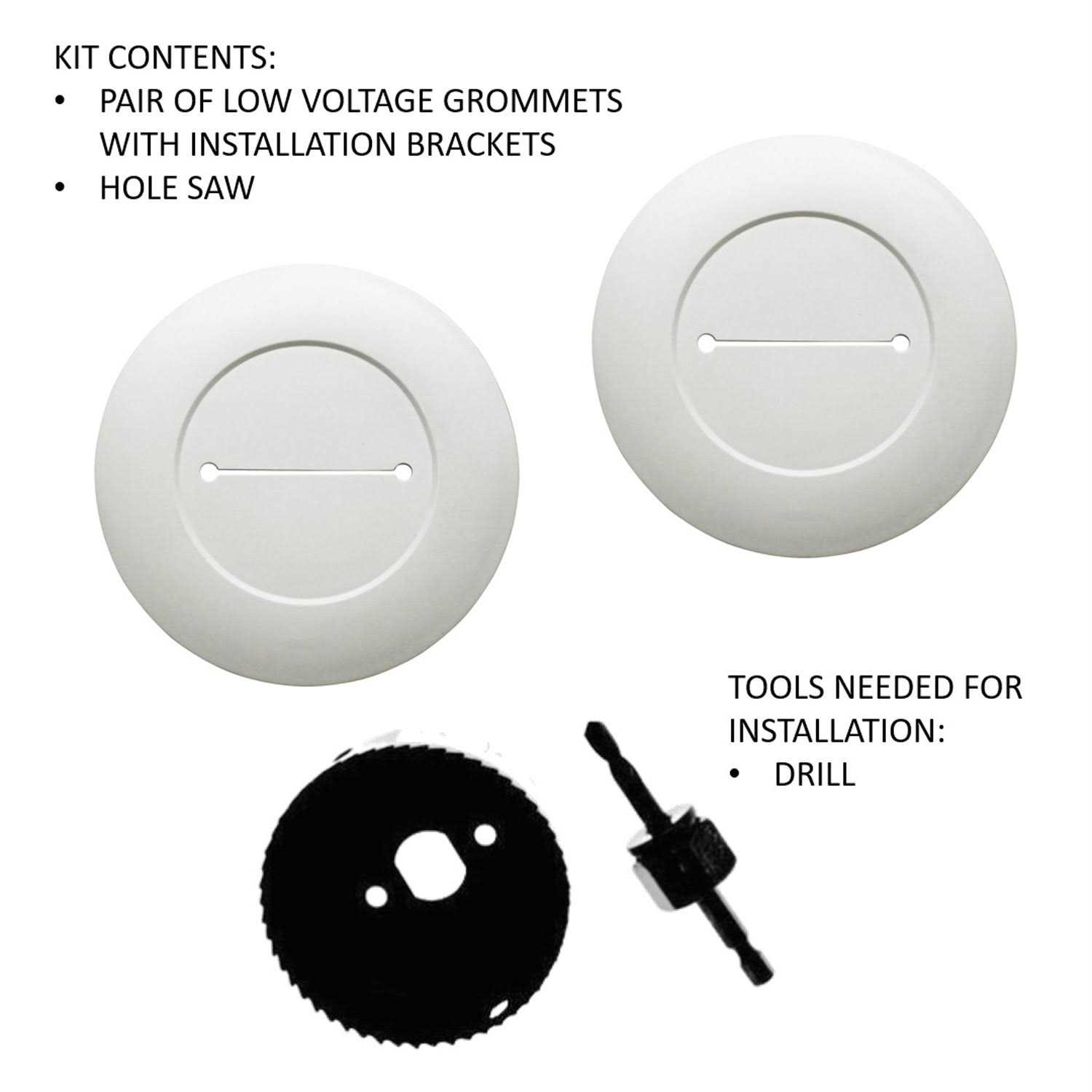 Legrand Cable Access Wall Plate WP1014WHV1 - MT - Mrs Treak