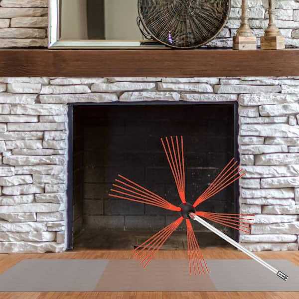 VEVOR Chimney Sweep Kit Chimney Brush Kit Nylon Flexible Rods Rotary Chimney Cleaning Tool Kit Fireplace Tool - MT - Mrs Treak