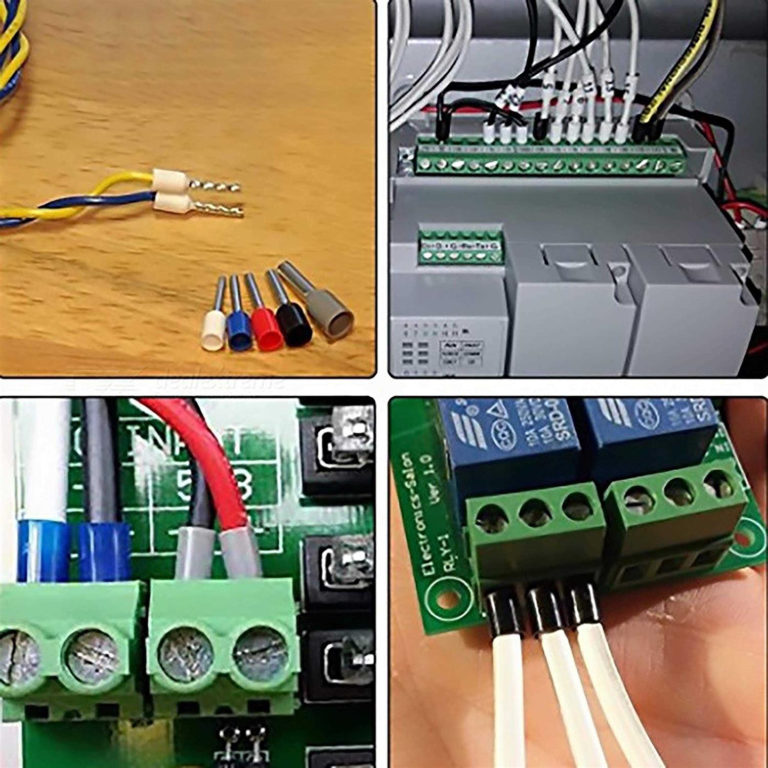 XHF 1000 PCS AWG Wire Ferrules Insulated Copper Crimp Connectors - MT - Mrs Treak