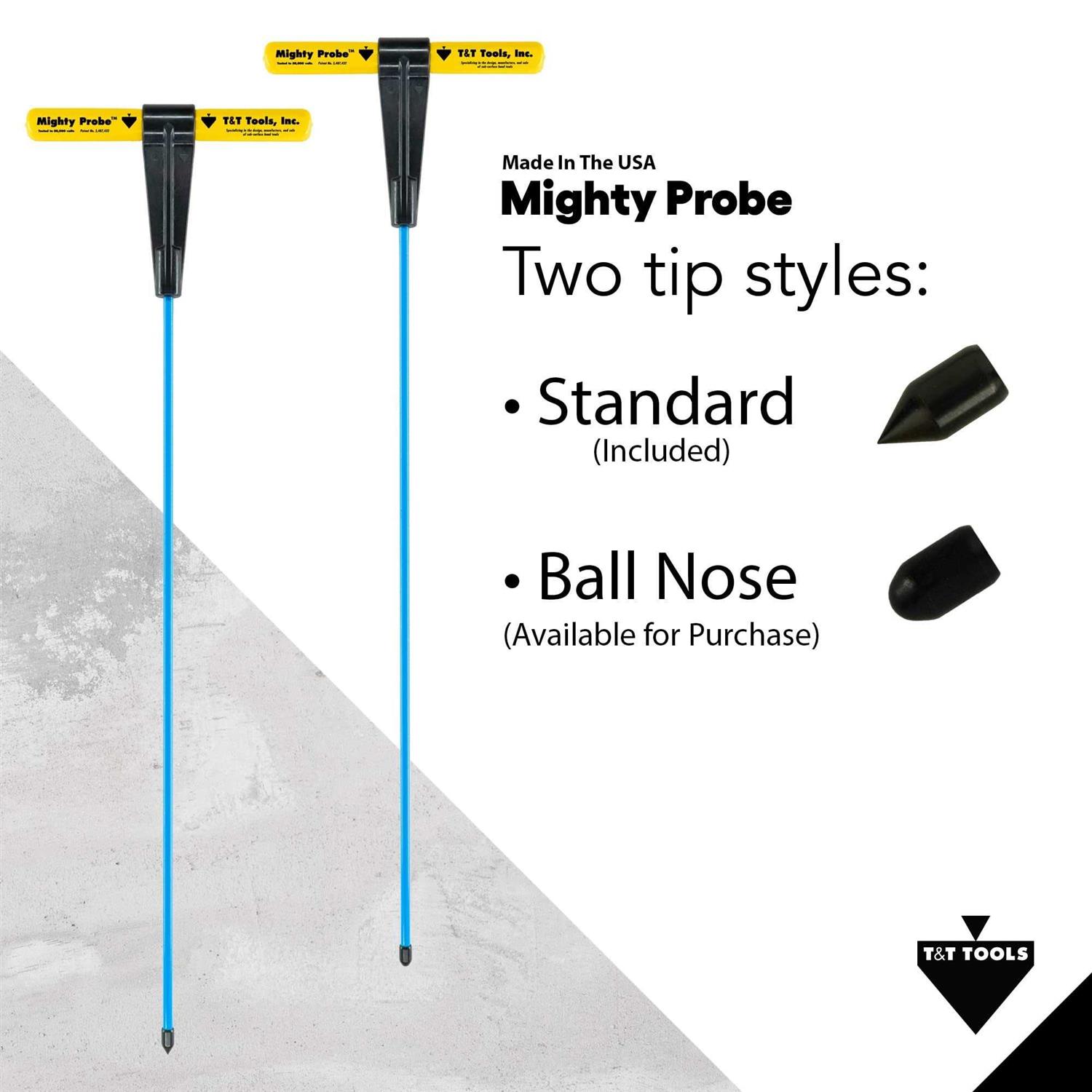 T&T Tools Mighty Probe Insulated Metal Soil Probe Long Overall - MT - Mrs Treak