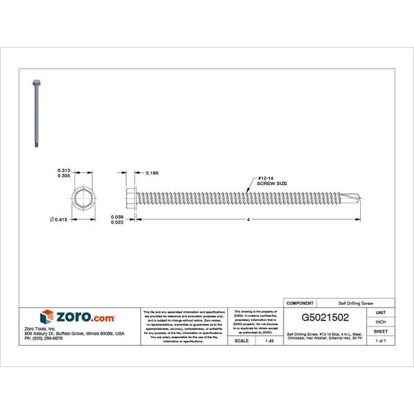 Teks 1096000 Drilling Screw - MT - Mrs Treak