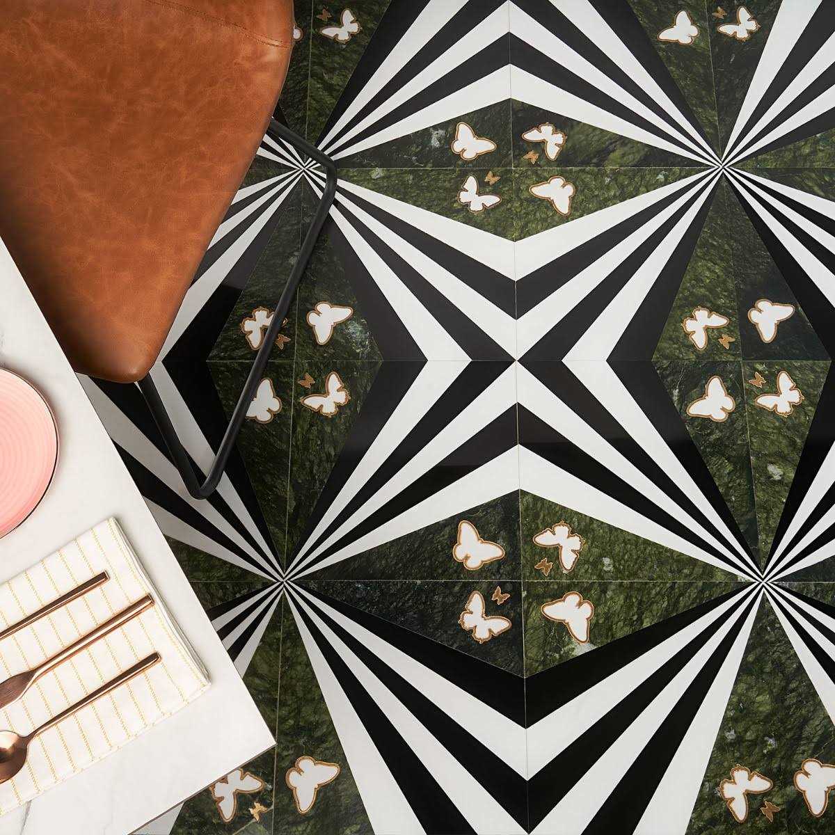 Elizabeth Sutton Viola Marble Novelty Mosaic Wall & Floor Tile Ivy Hill Tile - MT - Mrs Treak