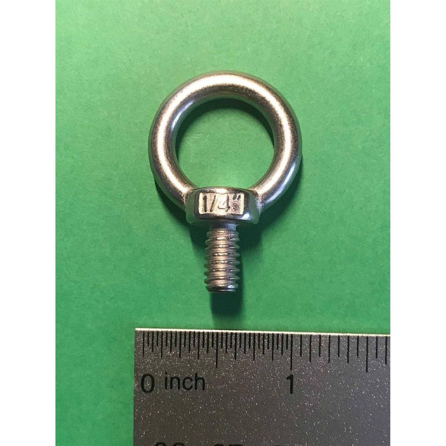 US Stainless Stainless Steel 316 Lifting Eye Bolt UNC Marine Grade - MT - Mrs Treak