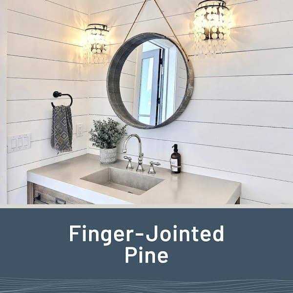 UFP-Edge 1 in. x 8 in. x 8 ft. Barn Wood Shiplap Pine Board 6-Pack - MT - Mrs Treak