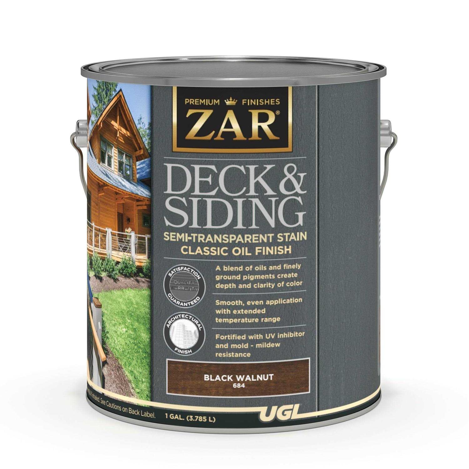 Zar Semi-Transparent Deck and Siding Stain - Mrs Treak