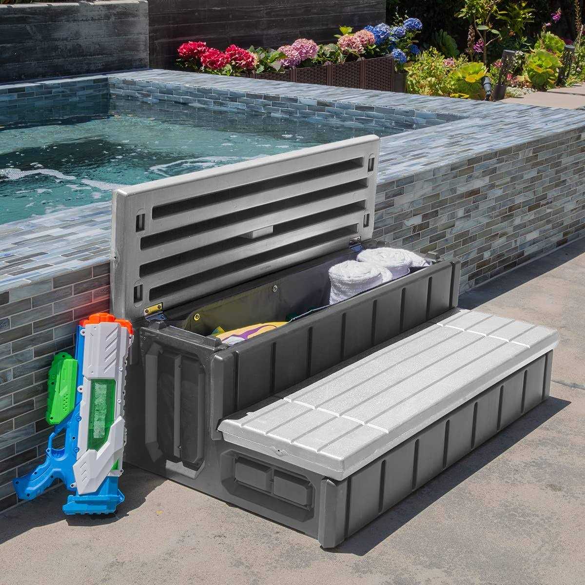 XtremepowerUS Universal Spa and Hot Tub Resin with Storage - Mrs Treak
