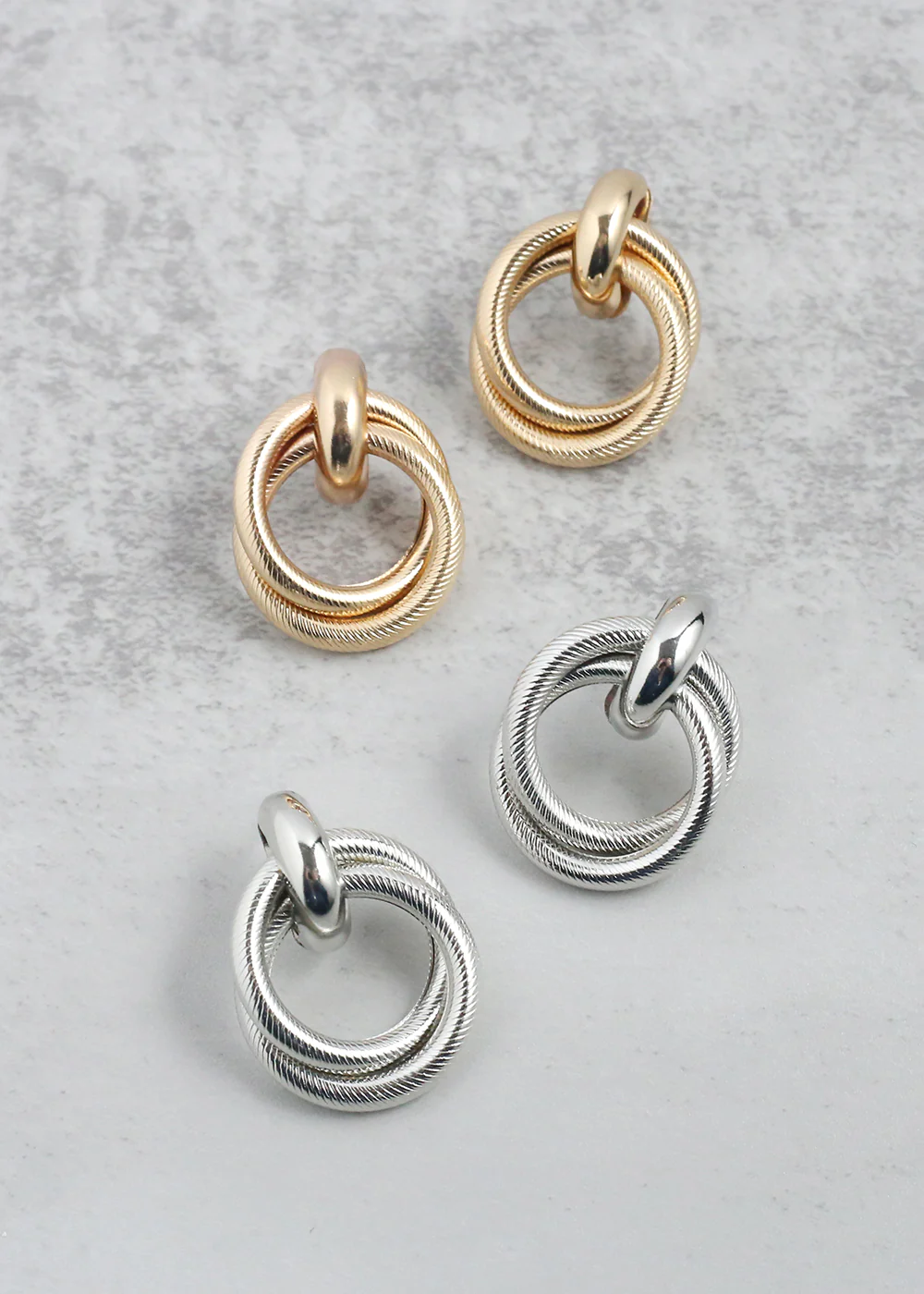 Twisted Hoop Drop Earrings - Mrs Treak