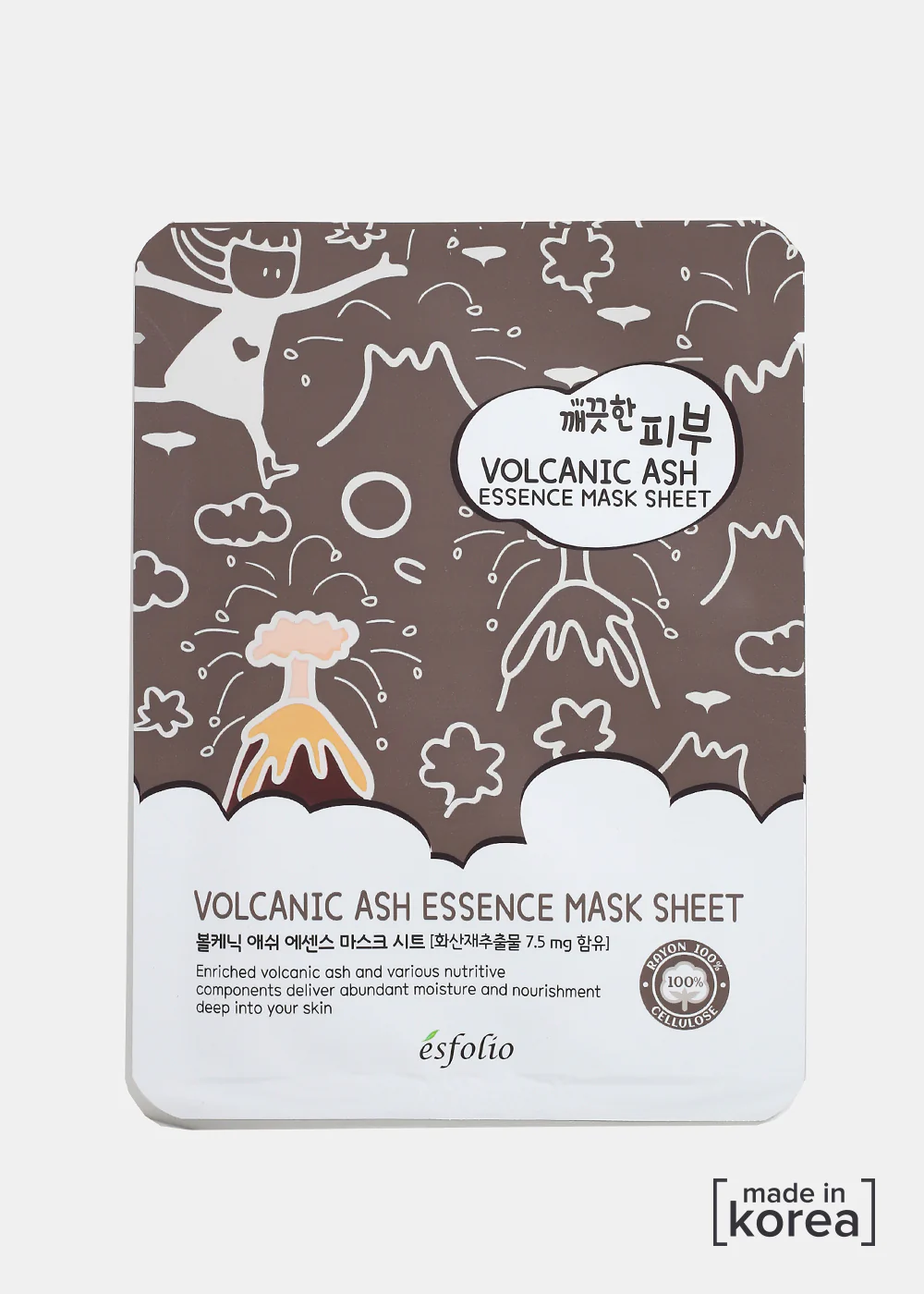 ESFOLIO Pure Skin Essence Mask - Volcanic Ash - Mrs Treak