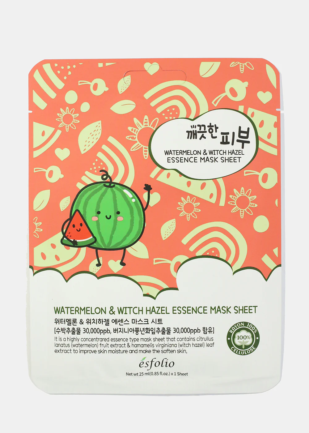 Watermelon & Witch Hazel Essence Face Mask - Mrs Treak