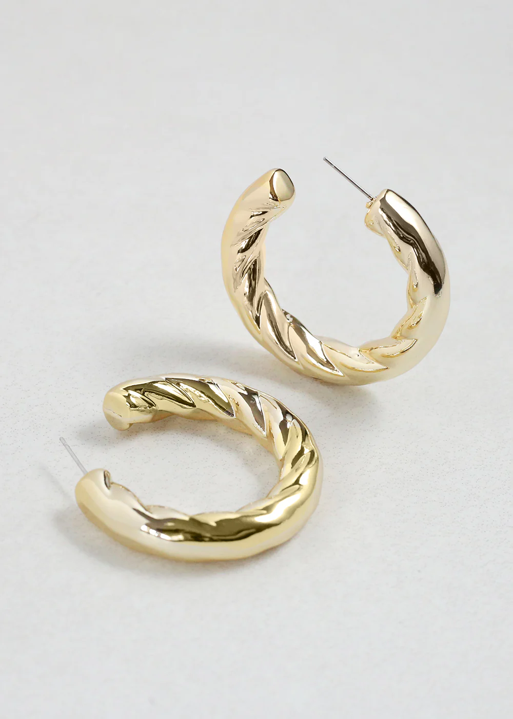 Twisted Hoop Earrings - Mrs Treak