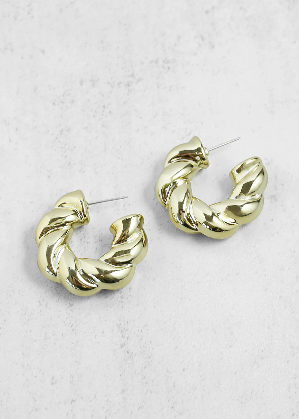 Twisted Open Hoops - Mrs Treak