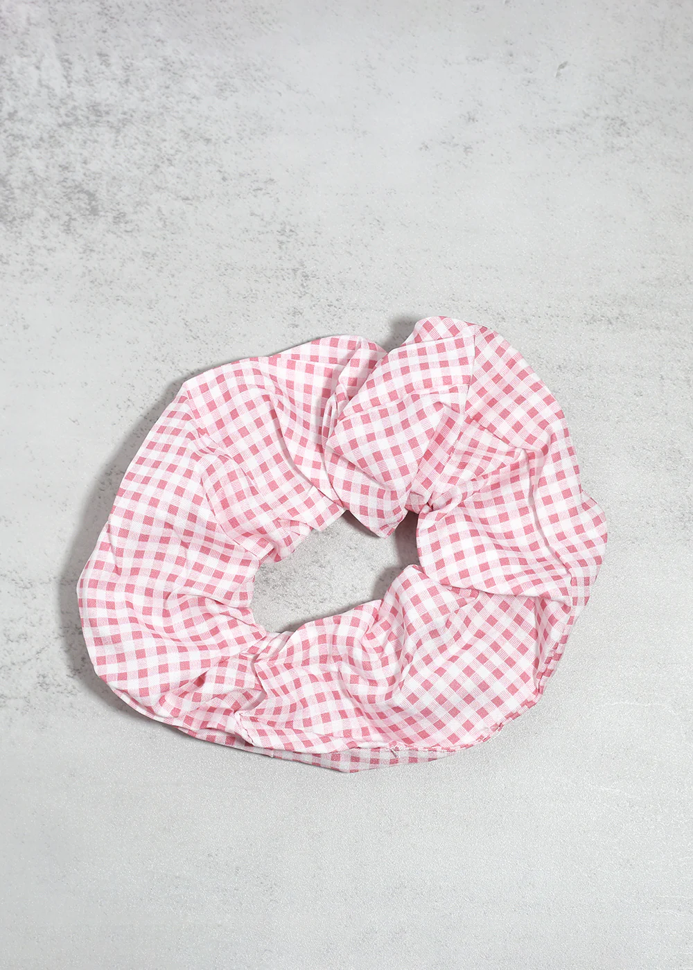 Gingham Large Scrunchie - Mrs Treak