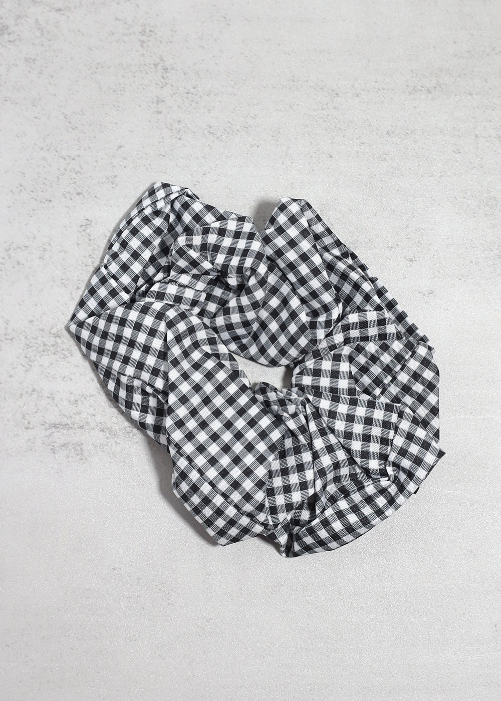 Gingham Large Scrunchie - Mrs Treak