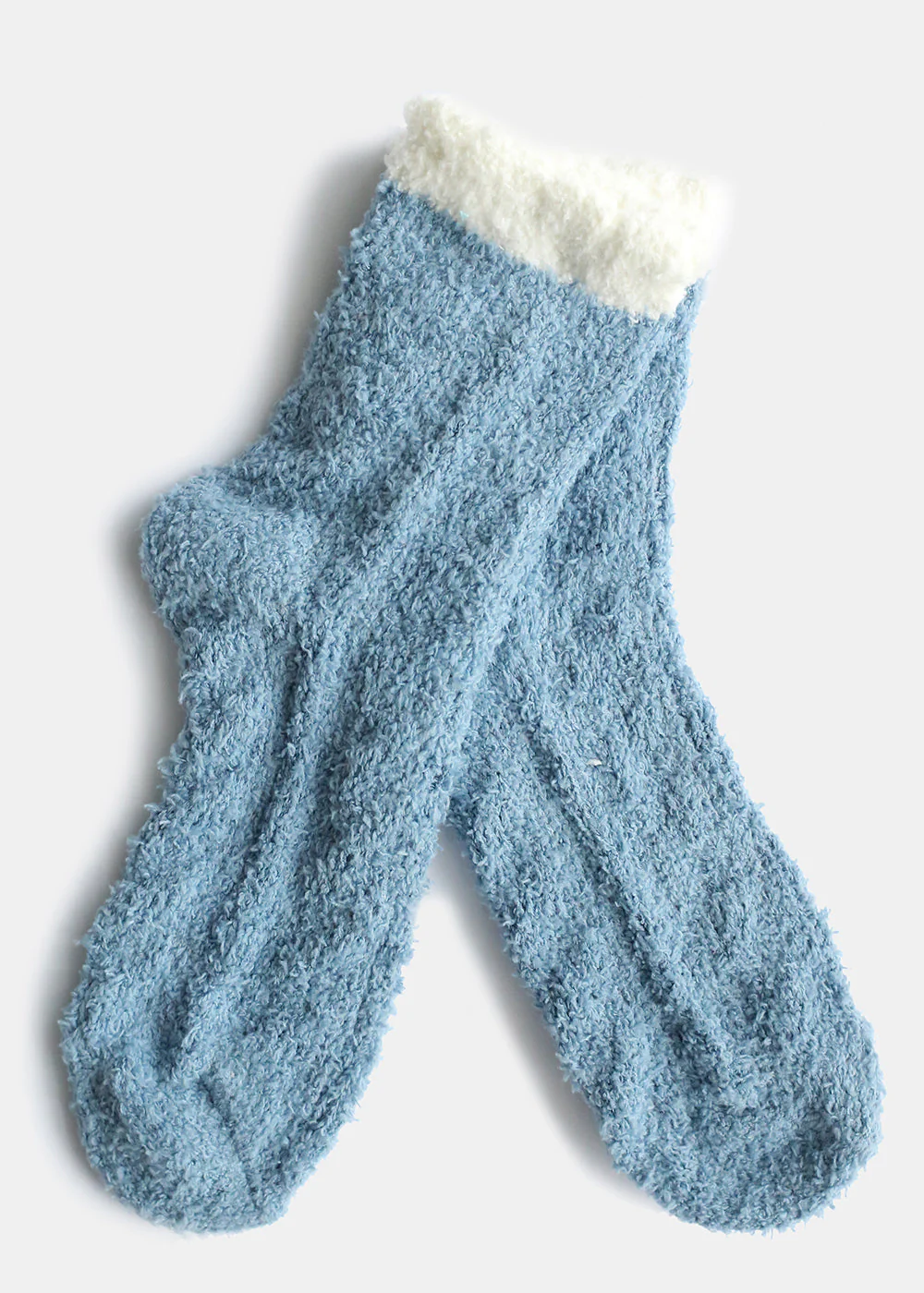 Two Tone Fuzzy Socks - Mrs Treak