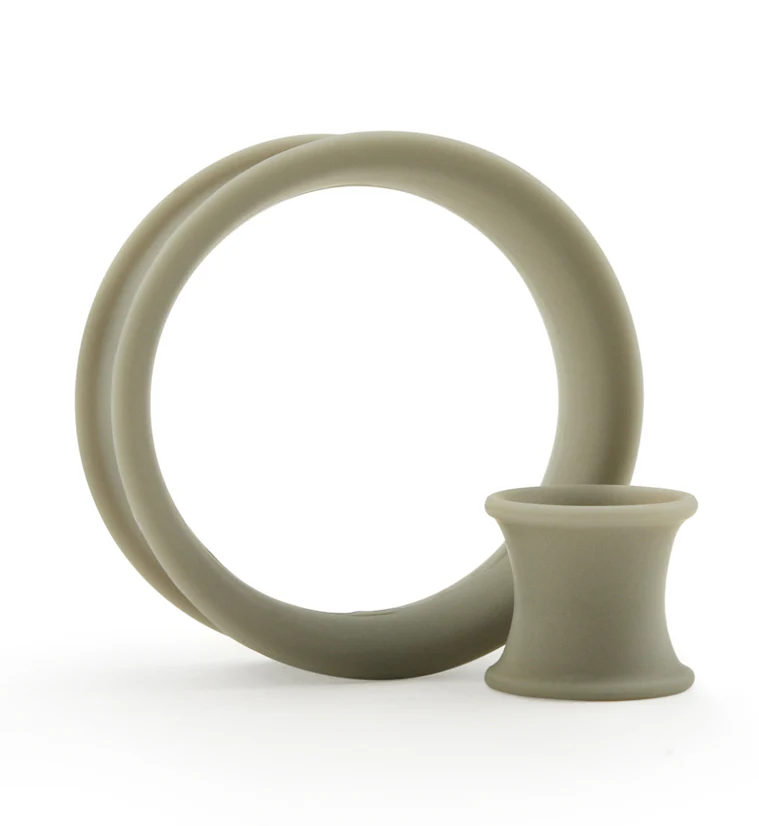 Matte Grey Silicone Ear Skins - Mrs Treak