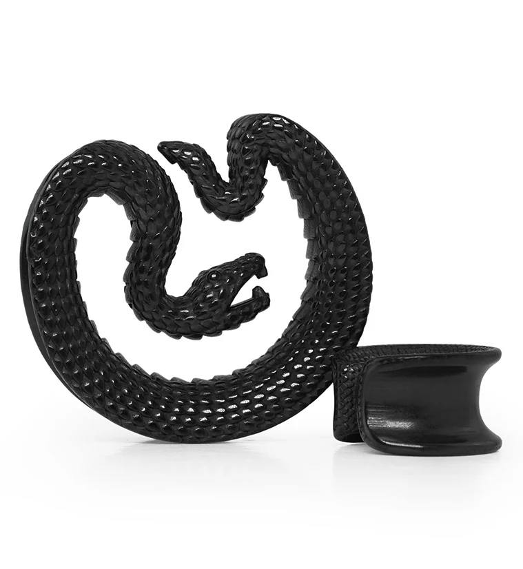 Black PVD Snake Stainless Steel Saddles - Mrs Treak