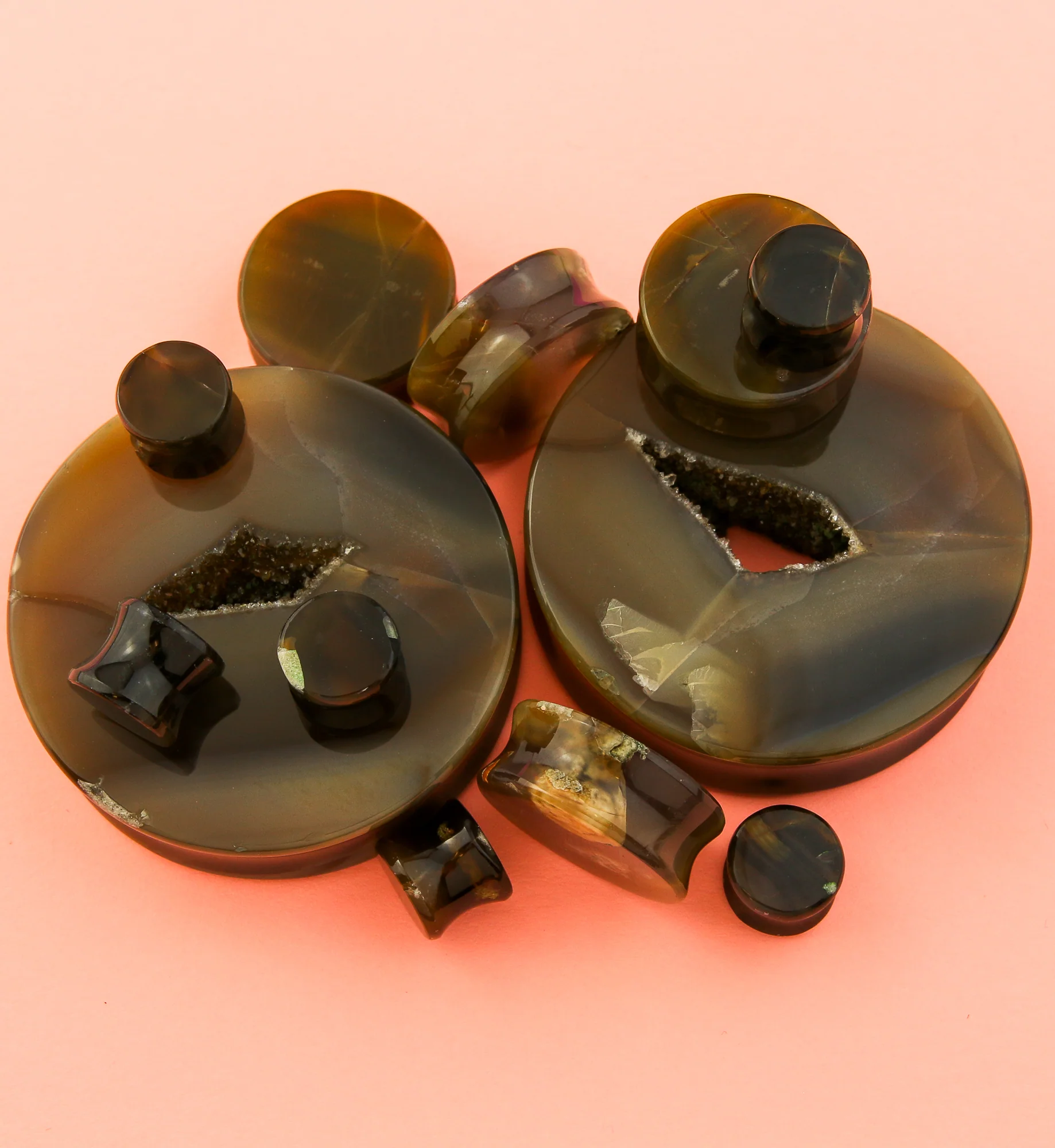 Timor Agate Stone Plugs - Mrs Treak