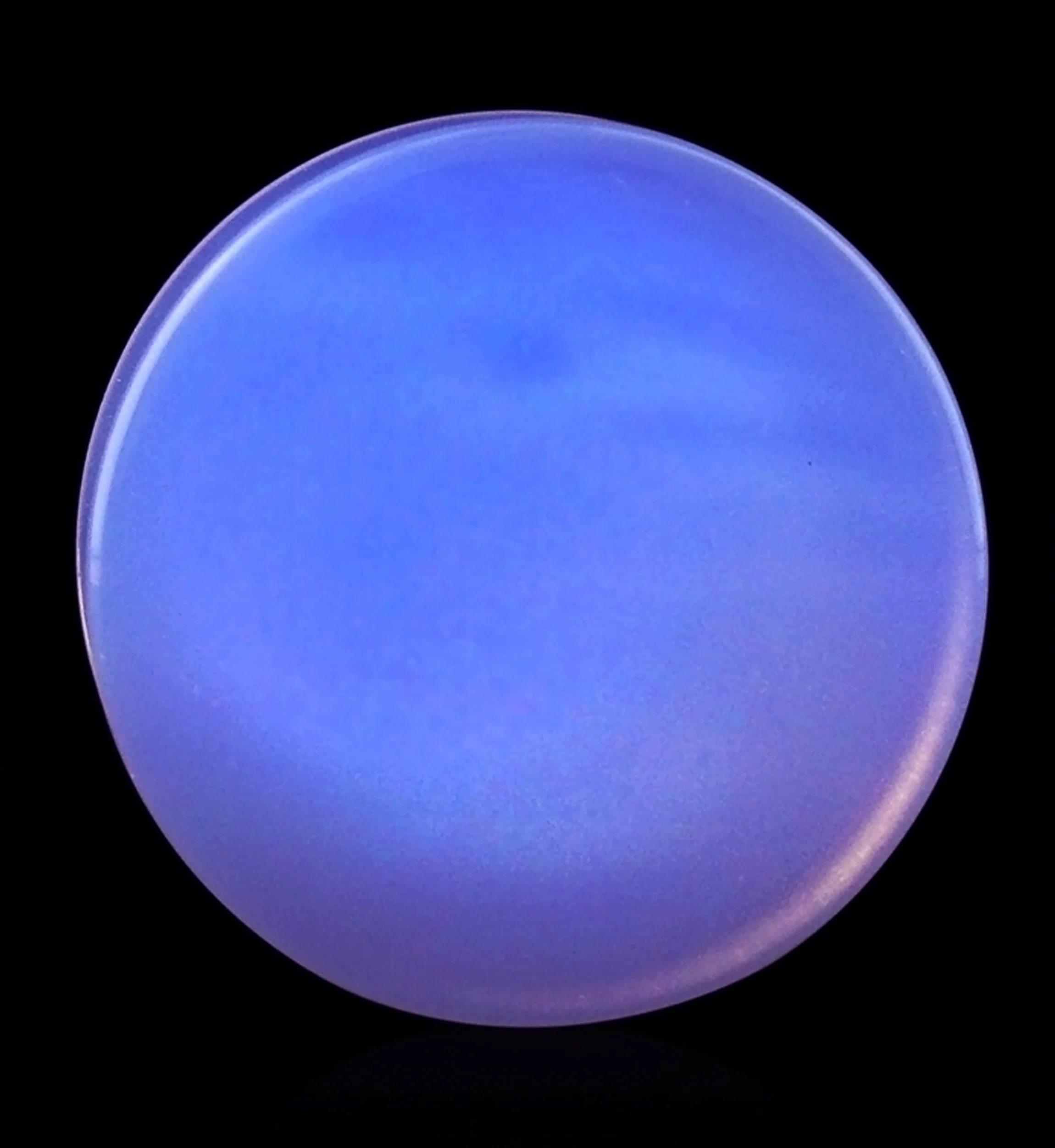 Lavender Opalite Glass Double Flare Plugs - Mrs Treak